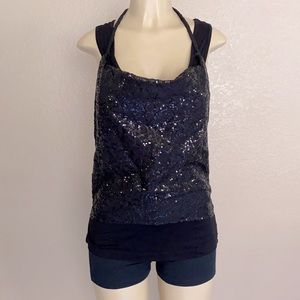 Rock N Roll Cowgirl Sequin Knit Tank